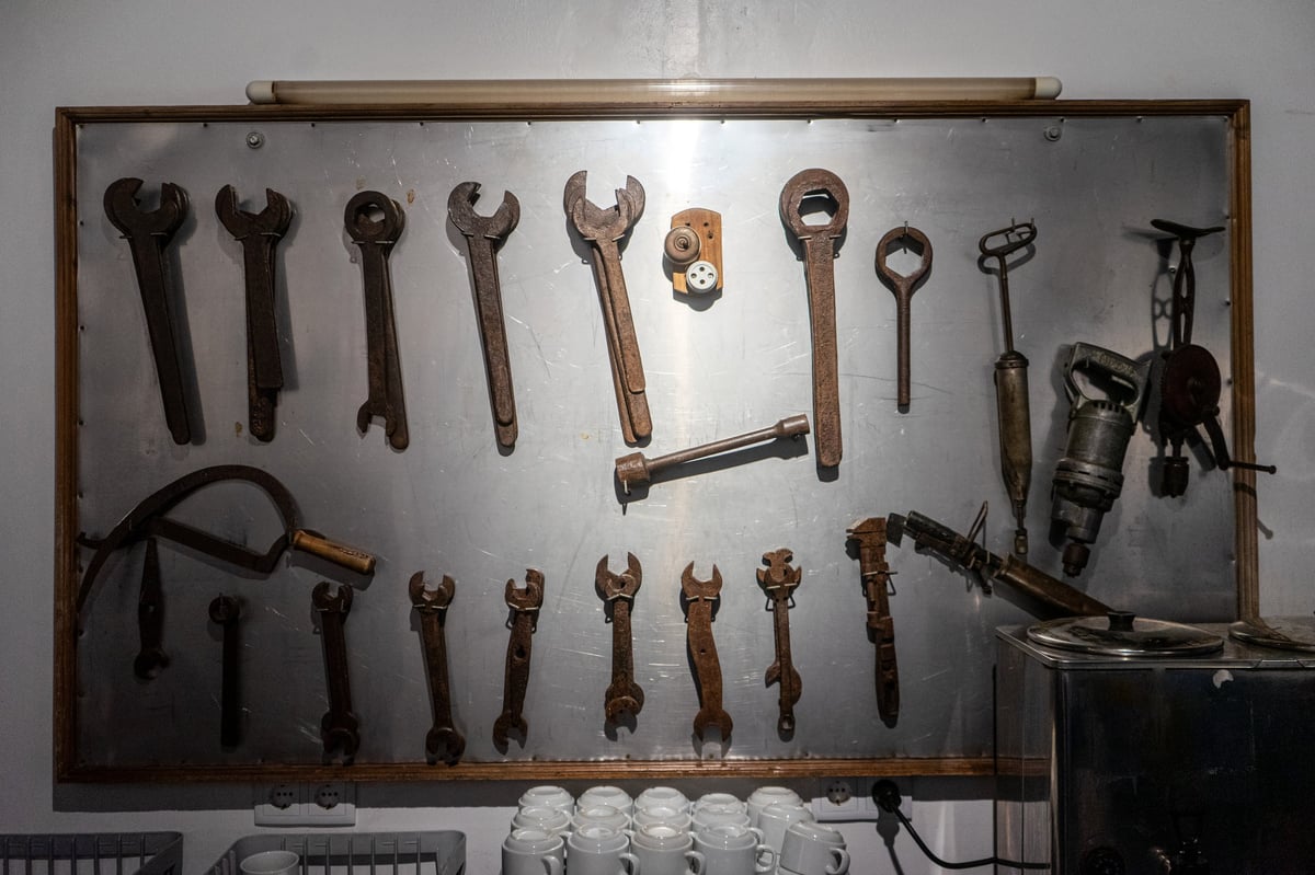 Vintage tools in our workshop - traditional craftsmanship passed down through generations